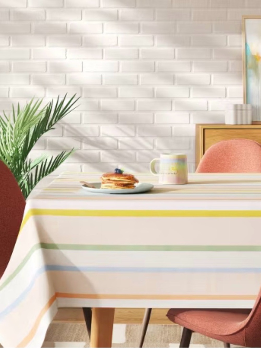 Room Essentials Multicolor Stripe Tablecloth for Home Diningt 60x84 inches